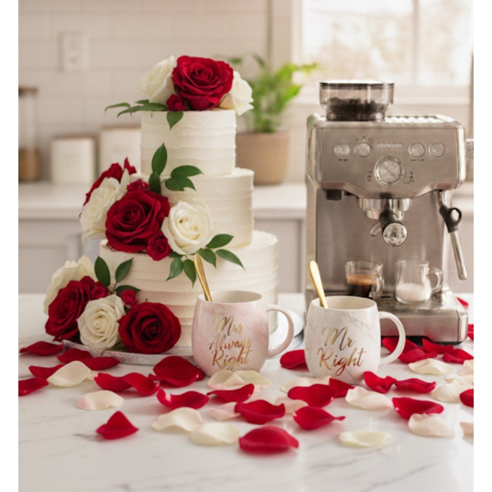 Coffee Mugs Gift Set Mr Right‎ Mrs Always Right Bridal Wedding Anniversary Day